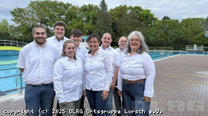 v.l.n.r. Pablo Jamin, Sebastian Wunsch, Svenja Ulbrich, Justus Stöhr, Claudia Schreiber, Luca Sanna, Thomas Wetzel, Stefanie Sanna (fehlend: Daniel Ludwig Stöhr)
