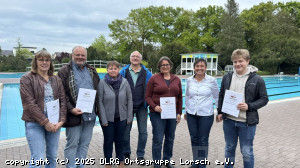 v.l.n.r. Tanja Heinze, Peter Tampe, Pamela Adrian, Michael Adrian, Inga Lemke, Claudia Schreiber, Jonathan Weber
